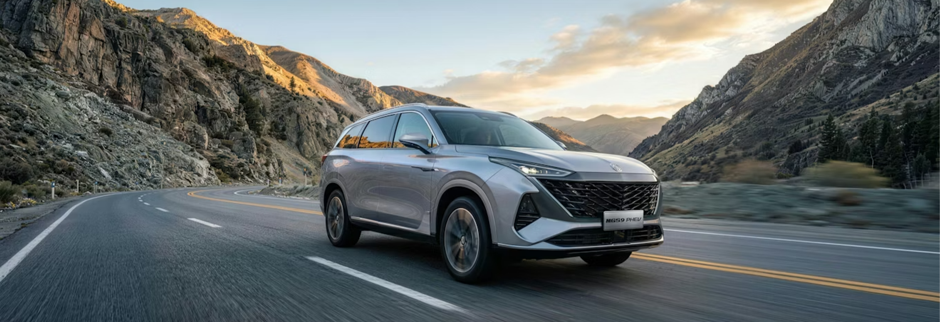 MGS9 PHEV Frontansicht – markantes SUV-Design mit Plug-in-Hybridantrieb